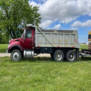 BWise nouveau 5X10 remorque à benne basculante à profil bas semi-remorque camion avec porte d'épandage matériau en fer moteur Diesel 6x4 entraînement - Product Image 1