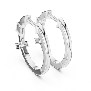 Pendientes de diamantes Baguette de lujo para mujer, piedras certificadas cultivadas en laboratorio, joyería personalizada al por mayor de lujo y pedidos de regalos - Product Image 2