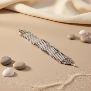 Pulsera de Eslabones con Diamantes de Corte Princesa Estilo Art Deco para Mujer - Chapado en Oro de 14k y Rodio - Product Image 3