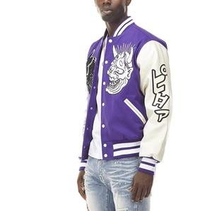 Veste universitaire personnalisée en chenille avec patchs brodés sur le devant, style hip-hop, en laine d'hiver, taille réelle, imprimés patchwork - Product Image 5