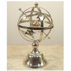 <b>Table</b> <b>Decor</b> Antique Finished Metal World Globe For Home Office <b>Table</b> <b>Top</b> <b>Decorative</b> - Product Image 4