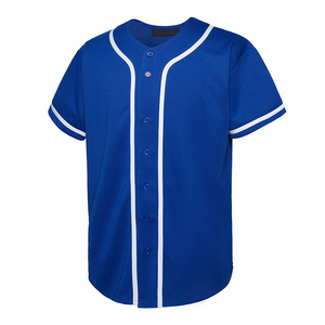 Chemise personnalisée brodée de style uniforme de baseball Vente en gros Vêtements de sport vierges bon marché Maillot de baseball pour hommes - Product Image 3
