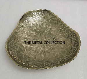 Luxury <b>Food</b> Serving Plate for Home Hotel and Restaurant Dinnerware Tabletop <b>Gold</b> <b>Color</b> High Quality Brass Serving Plate & Dishes - Product Image 2