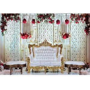 Supports muraux à bougies en métal très uniques pour les mariages, les salles d'événements et les plus jolis décors de scène de mariage - Product Image 1