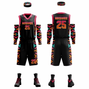 Tenues de basketball unisexes sur mesure, grandes tailles, imprimées, lavées, respirantes, anti-humidité, nouvelle saison 2026, équipes de club - Product Image 3
