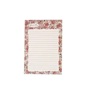 Romantische Rose drucken Liebesbrief Briefpapier Pad Papier für personal isierte Valentinstag Grüße Hinweis Sentimental anpassbar