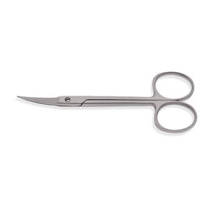 กรรไกรไอริสสแตนเลส ปลายทู่ ใบมีดยาว 7 มม. เกรดผ่าตัด - Product Image 1