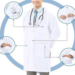 Venta al por mayor más vendidos hombres Hospital Scrub Lab Coat precio barato hombres farmacia personal Scrub Lab Coat - Product Image 5