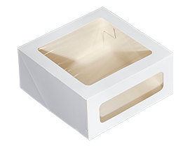 Boîte alimentaire en papier kraft en gros avec fenêtre transparente, étanche, pour gâteaux et plats à emporter, présentoir, logo personnalisé - Product Image 4
