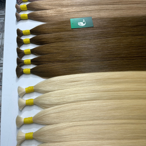 Extensiones de Cabello Humano al por Mayor, 100% Natural, Virgen, en Colores Naturales, de Alta Calidad - Product Image 1