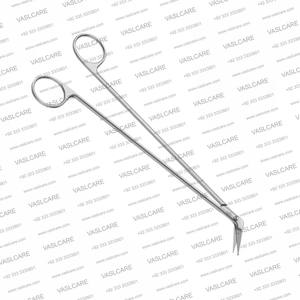 Ciseaux Potts Smith 25, 45, 60 coudés sur le côté, longueur totale 190mm en acier inoxydable allemand par Vaslcare - Product Image 4