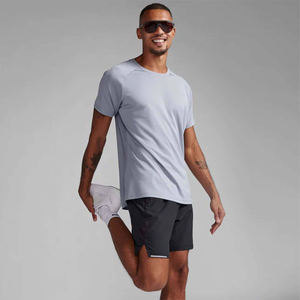 Custom Tight Sports Short-Sleeved Training Tee Fitness Clothes Quick-Drying Breathable Gym Sport <b>T</b> <b>Shirt</b> for <b>Men</b> <b>Men's</b> <b>T</b>-<b>shirts</b> - Product Image 4