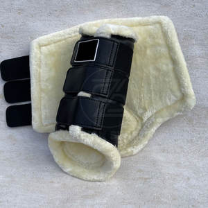 Botas de cepillado de caballos flexibles con ajuste cómodo Botas de cepillado de caballos clásicas para uso diario para seguridad de caballos - Product Image 3