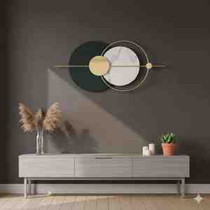 Décoration murale en métal moderne, design abstrait pour la chambre à coucher, le bureau et les intérieurs du salon, adapté à la décoration de maisons de luxe - Product Image 3