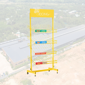 ADONG Étagères de présentation en gondole en métal simple face personnalisées Étagère de supermarché OEM/ODM Usine du Vietnam - Product Image 1