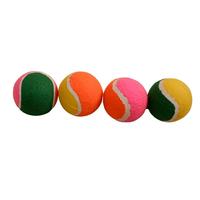 Balle de Tennis en caoutchouc pour animaux de compagnie, prix de gros, bon marché, Logo personnalisé, entraînement, intérieur, extérieur, jouets pour animaux de compagnie, matériau Non toxique