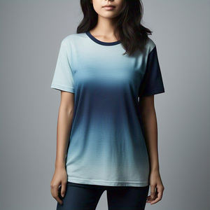 Sublimation écologique personnalisée T-shirt d'été à manches longues pour femmes, solide et décontracté, léger et à séchage rapide - Product Image 5