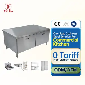 Гостиничное металлическое 304 из нержавеющей стали, коммерческое кухонное оборудование, шкафы, широкий шкаф для хранения
