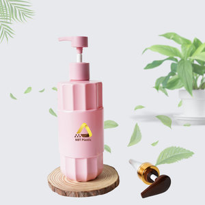 Flacon pompe en plastique PET de luxe de 800 ml, emballage cosmétique, OEM, marque personnalisée avec impression numérique pour shampooing et gel douche - Product Image 1