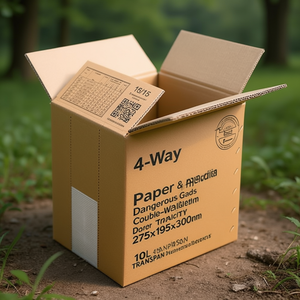 4-Way Approval Dangerous Goods Carton Double-Walled 275x195x300mm Dimensions 16L Capacity 10 TRANSPAK Paper Media <b>Boxes</b> - Product Image 3