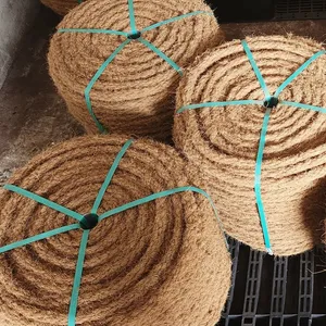 Corde de poignée à bas prix COIR avec 100% fibres de noix de coco naturelles biodégradables certifiées ISO 2307 fabriquées au Vietnam - Product Image 1