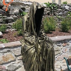 Escultura de Arte de estatua de latón de cobre fundido de diseño personalizado de <span class=keywords><strong>Azrael</strong></span> la muerte tallada artista soldado pulido - Product Image 5