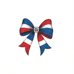 T-shirt con fiocco bandiera dominicana DR Comfort Colors, maglietta per il Mese della Memoria dell'Erbezza Ispanica, regalo per la famiglia latina, uso promozionale - Product Image 2