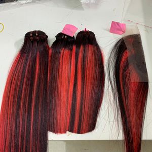 Extensiones de cabello naranja resaltado recto de hueso de alta calidad vietnamita 100% sin procesar sin enredos sin desprendimiento con buen precio - Product Image 2