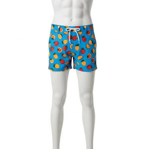 Maillots de bain pour hommes écologiques à motifs de fruits, polyester recyclé, séchage rapide, shorts de plage, confort estival, shorts de surf, vêtements de bain - Product Image 4