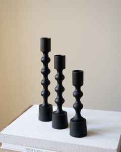 Modern Matte Metal Taper Candle Holder Set Nordic Style Beaded <b>Pillar</b> Candlestick Stand for Wedding Centerpiece Candle Holder - Product Image 2