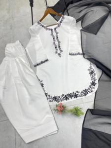 Recién llegado, conjunto de Kurta de seda romana de Bollywood para mujer, traje Dupatta bordado, tendencia para fiesta, precio barato, oferta a granel - Product Image 5