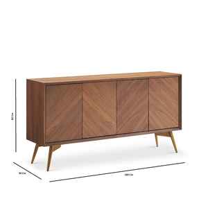 MANGO SOLID WOODEN HANDCRAFTED MODERN MINIMALIST NORDESK URBAN EDGED Durable Eco-Friendly Modular <b>Sideboard</b> - Product Image 4