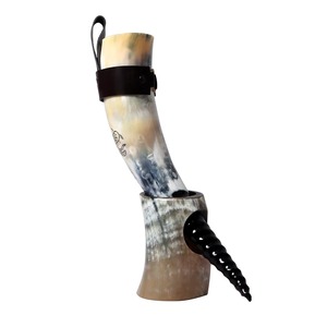 Nouveau Produit Phare : Corne de Buffle Vierge Viking Pure, Écologique, Faite à la Main, Sculptée Rustique, Décoration Animale pour Boissons, Artisanat de Fête - Product Image 4