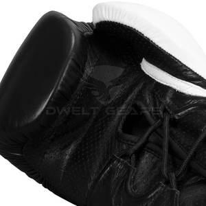 Guantes de boxeo de cuero PU con cordones ecológicos transpirables 2025 con opciones personalizadas para entrenamiento y competición - Product Image 5