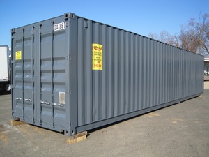 Conteneur sec de 40 pieds gris à vendre, unité de stockage vide - Product Image 1
