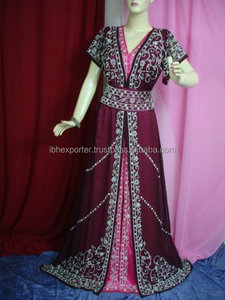 2 Piece and Colour Combnation <b>Kaftan</b> With Machine Embroidery High Quality Fabric - Product Image 1
