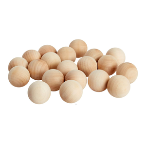 Bolas de madera sin terminar hechas a mano de alta calidad al por mayor para manualidades DIY Bolas de madera personalizables para pintar y hacer manualidades - Product Image 3