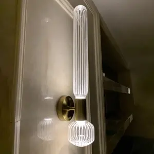 Applique murale LED PolarisGlare moderne 6W/12W, corps en cuivre, appliques murales intérieures pour salon, style contemporain, lampe murale - Product Image 6