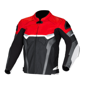 Chaqueta de moto de cuero de vaca rosa y negro genuino para hombre, chaqueta de moto de pista de carreras con protecciones blindadas CE para hombre - Product Image 5