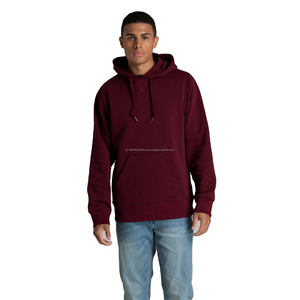 Sudadera con Capucha para Hombre, Diseño Casual, Color Sólido, 100% Algodón, Felpa de Poliéster, Logotipo Personalizado Bordado, Sudadera de Invierno - Product Image 1