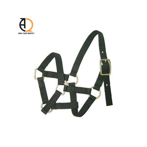 Equipo de Equitación, Cabestro Ajustable de Cuero Cosido con Nailon y Cuerda - Product Image 2