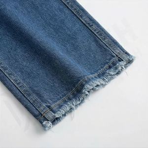 Pantalon en jean en coton taille haute pour femmes, style décontracté, poche imprimée personnalisée, pantalon de mode haut de gamme, couleur personnalisée - Product Image 6