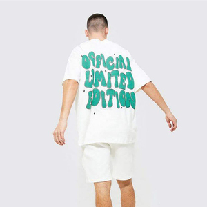 Custom Summer Jogging Suit for Men <b>2</b> Piece Short Set 3d Puff Print <b>T</b> <b>Shirt</b> and Shorts Men Shorts Sets - Product Image 2