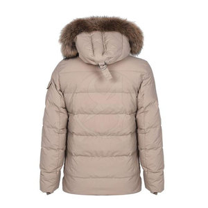 Nouvelle Arrivée Doudoune matelassée pour Homme à col montant enduit, avec logo frontal et fermeture éclair intégrale, coupe ample, marque privée, Hiver - Product Image 3