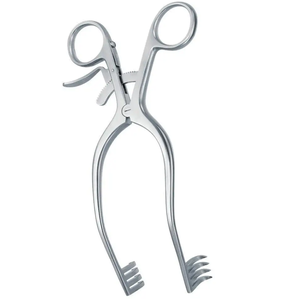 Écarteur Mollison pour adultes 13 cm 3X3 broches 14 mm de profondeur Incurvé allemand en acier inoxydable Instruments de chirurgie manuelle - Product Image 4