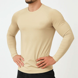 Protector de fiebre de manga larga liso de la mejor calidad para hombres Protector de erupción elegante transpirable - Product Image 3