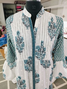 Stylish Women's Tiered Maxi Dress With Front Button Classic Block Print And Flattering Relaxed Fit Beach Boho Lady Long Dress - Product Image 5