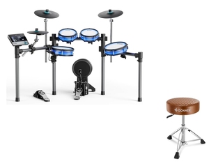 Batería Electrónica BackBeat de Alta Calidad, Nueva, con Pantalla Táctil de 7 Pulgadas de Alta Tecnología y 1126 Sonidos, Asientos para Batería DT-150 - Product Image 1