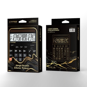 Calculadora de Escritorio Profesional Premium de 14 Dígitos, Alimentación Solar, Resistente, Doble Fuente de Alimentación, Función de Repetición Automática - Product Image 6