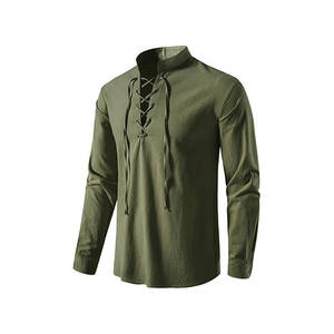 ชุดเสื้อแบบผูกเชือกเสื้อแบบแบนเดจสำหรับวัยกลางคน - Product Image 4